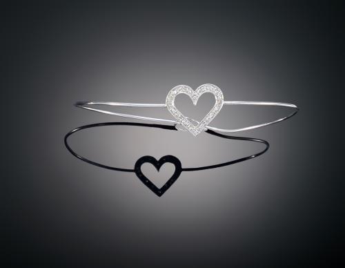 PULSERA EN ORO BLANCO DE 18 K CON DIAMANTES