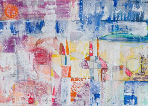 XAIME FUENTES (Ourense, 1965), Jardín interior , Técnica mi