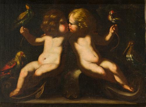 ESCUELA ITALIANA. Primera mitad del siglo XVII, Pareja de e