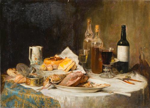 572   -  <p><span class="object_author">ESCUELA FRANCESA. Finales del siglo XIX - Pareja de bodegones</span></p>