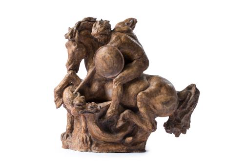 ESCUELA ITALIANA. Primera mitad del siglo XVII, San Jorge m