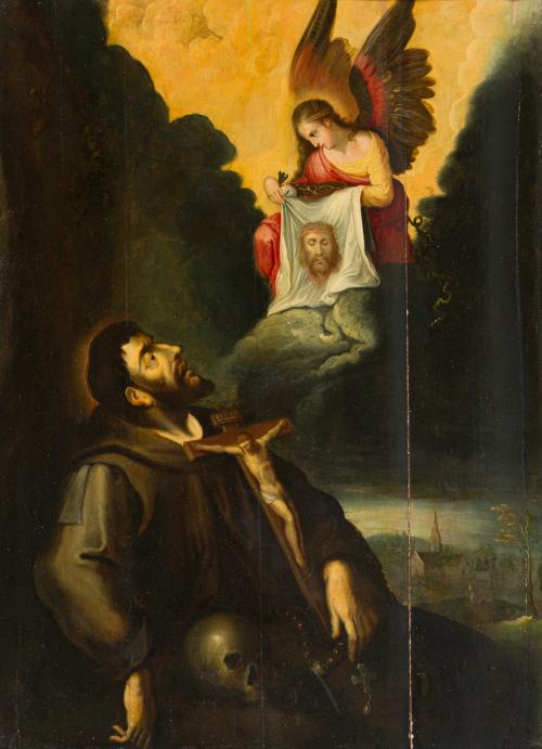 ESCUELA ESPAÑOLA. Segunda mitad del siglo XVI, Visión de Sa