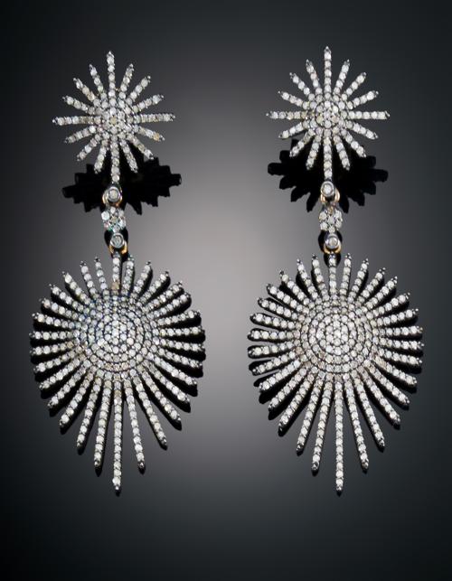 PENDIENTES ESTRELLA CON DIAMANTES