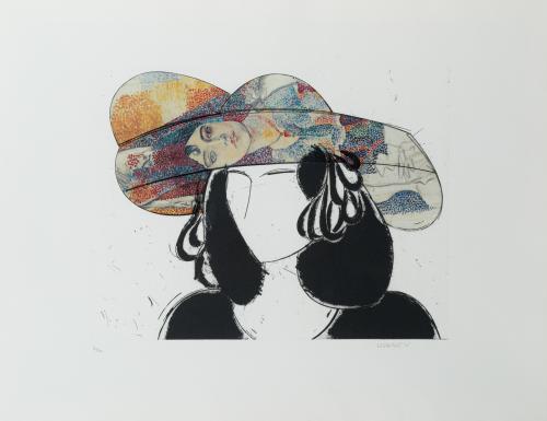 MANOLO VALDÉS (Valencia, 1942), Claribel, Litografía