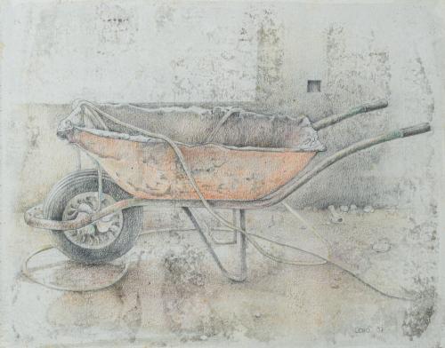 646   -  <p><span class="object_author">CORO LÓPEZ-IZQUIERDO (Madrid, 1958) - Dibujo de carretilla II</span></p>