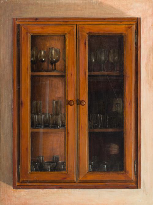 680   -  <p><span class="object_author">VICENTE FERNÁNDEZ ROMÁN (Córdoba, 1962)  - Autorretrato sobre vitrina</span></p>