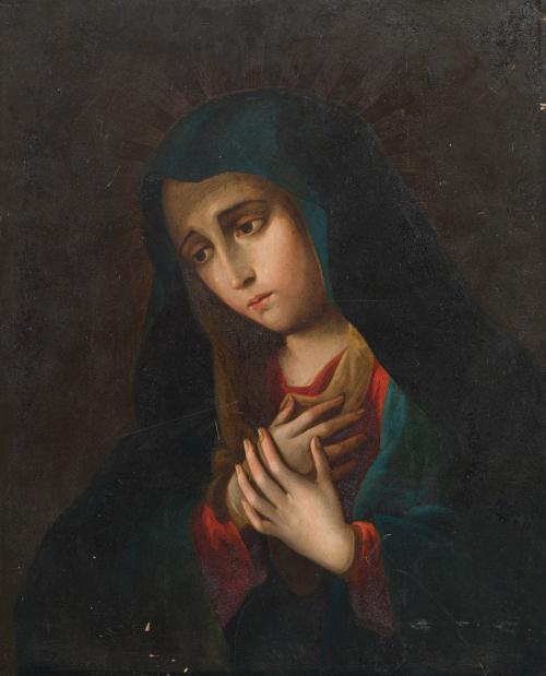 FRANCISCO ANTONIO VALLEJO (1722-1785). 1783, Dolorosa, Óleo