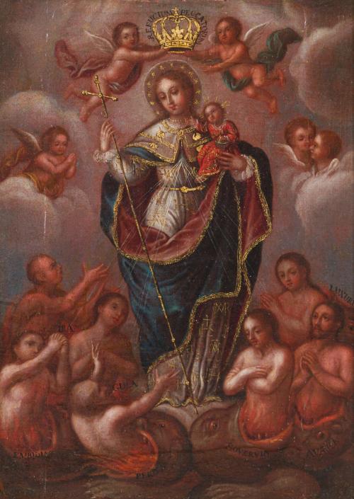 ESCUELA VIRREINAL. Primera mitad del siglo XVIII, Nuestra S