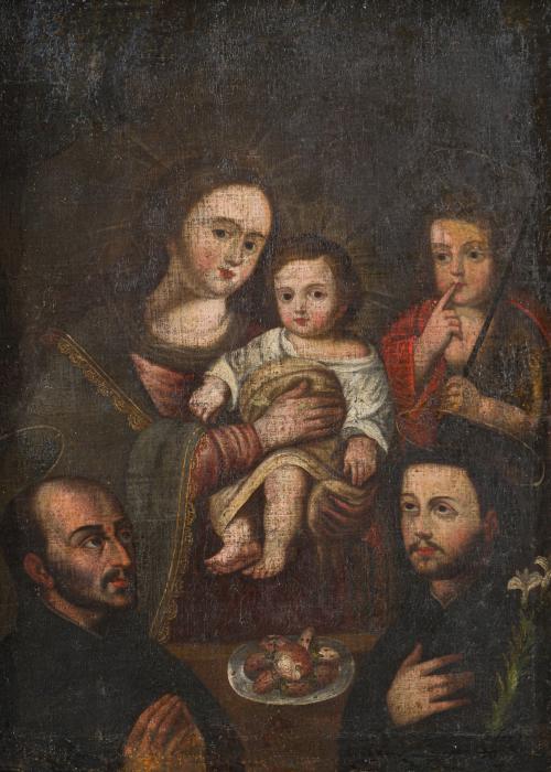 ESCUELA VIRREINAL. Segunda mitad del siglo XVII, Virgen con