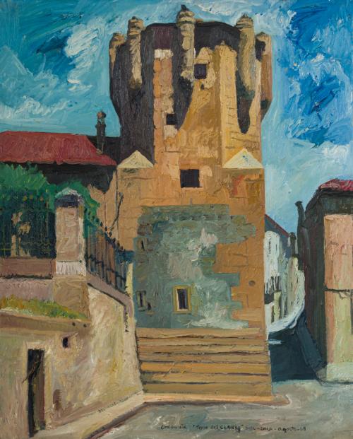 743   -  <p><span class="object_author">MIGUEL ÁNGEL LOMBARDIA (Asturias, 1946) - Torre de Clavero</span></p>