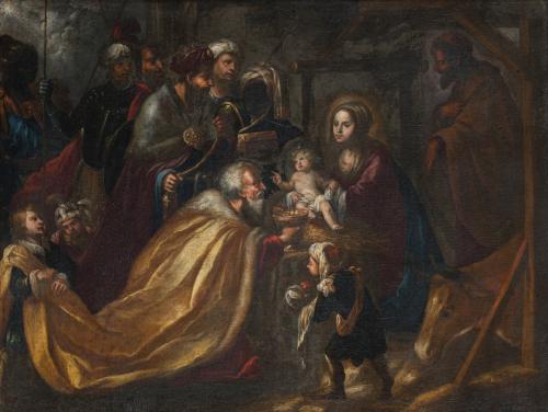 ESCUELA MADRILEÑA. Segunda mitad del siglo XVII, La Adoraci
