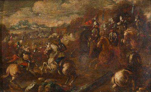 ESCUELA ITALIANA. Primera mitad del siglo XVIII, Batalla, Ó