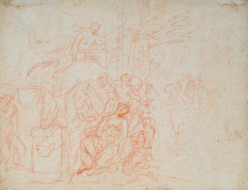 ESCUELA FRANCESA. Primera mitad del siglo XVIII, Sacrificio