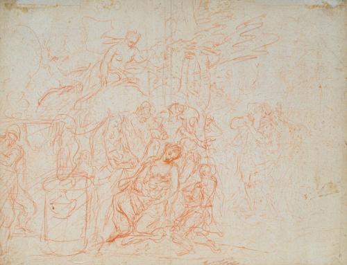 ESCUELA FRANCESA. Primera mitad del siglo XVIII, Sacrificio