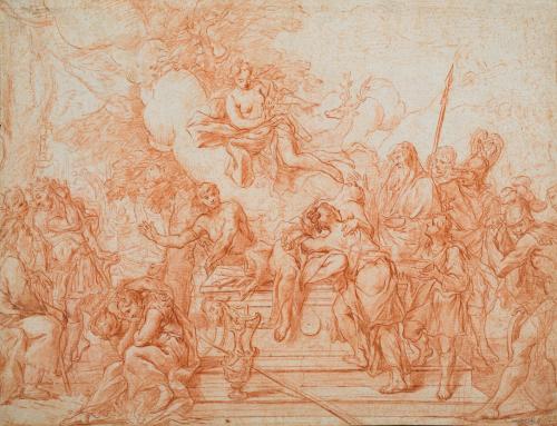 ESCUELA FRANCESA. Primera mitad del siglo XVIII, Sacrificio