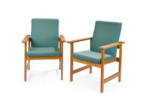 BORGE MOGENSEN (1914-1972)" Sillas J39"Pareja de sillon