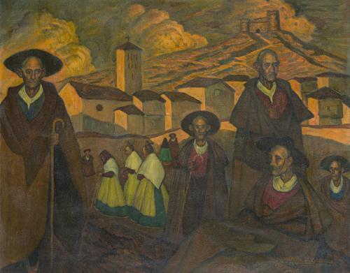 699   -  <p><span class="object_author">VALENTÍN DE ZUBIAURRE (Madrid, 1879-1963) - Personajes segovianos</span></p>