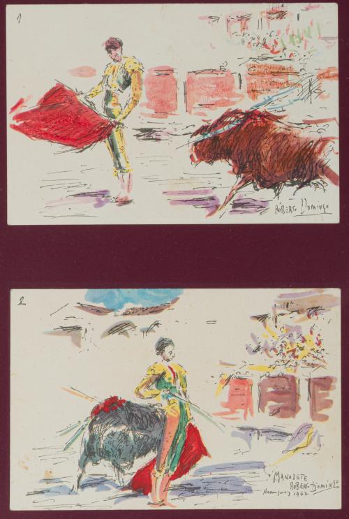 691   -  <p><span class="object_author">ROBERTO DOMINGO Y FALLOLA (París, 1883 - Madrid,1956) - Escenas taurinas</span></p>