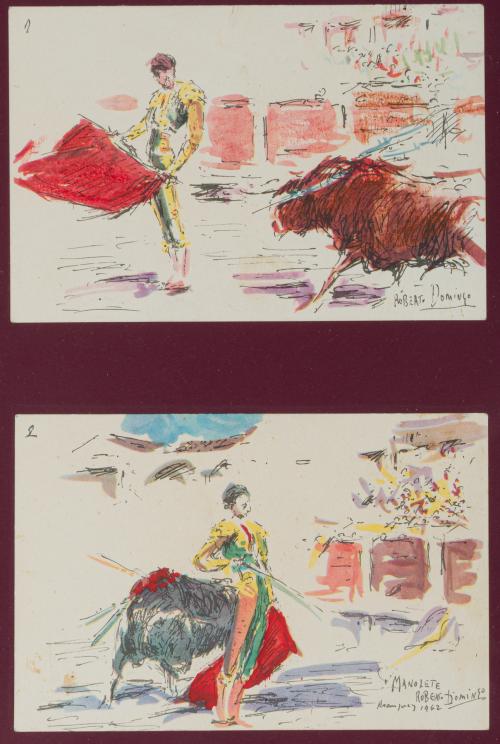 691   -  <p><span class="object_author">ROBERTO DOMINGO Y FALLOLA (París, 1883 - Madrid,1956) - Escenas taurinas</span></p>