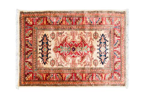 Pareja de alfombras persas en lana para pies de cama con de