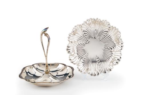 172   -  <p><span class="object_title">Lote en plata española punzonada, con marcas de Durán.</span><br></p>