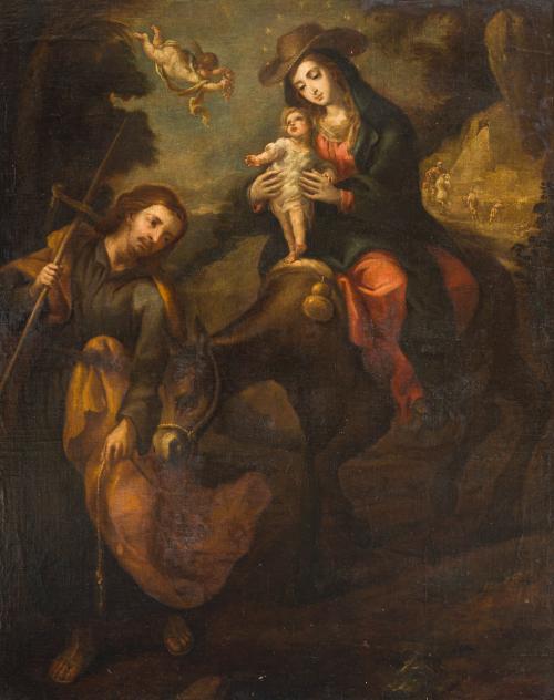573   -  <p><span class="object_author">ALONSO DEL ARCO (Madrid, 1635-Madrid, 1704). Último cuarto del siglo XVII - Huida a Egipto</span></p>