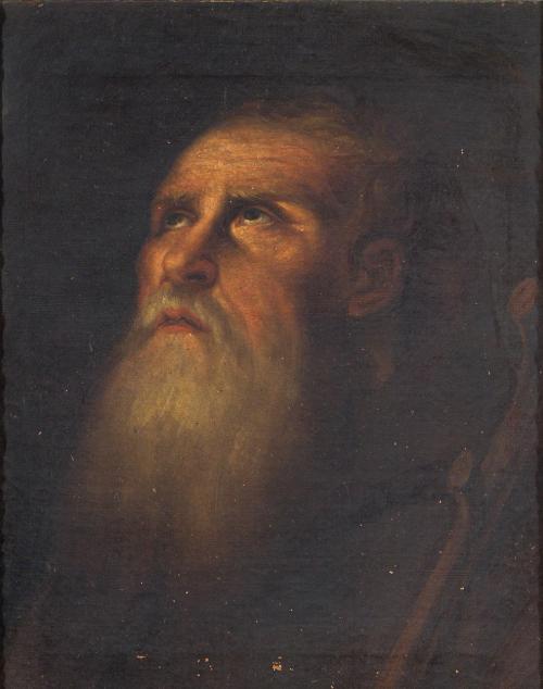 614   -  <p><span class="object_author">ESCUELA ESPAÑOLA. Primera mitad del siglo XIX - Busto de San Antonio Abad</span></p>