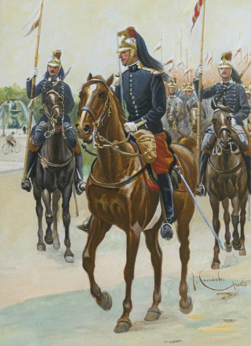 676   -  <p><span class="object_author">JOSÉ CUSACHS (Montpelier, 1850 - Barcelona, 1908) - El Comandante</span></p>