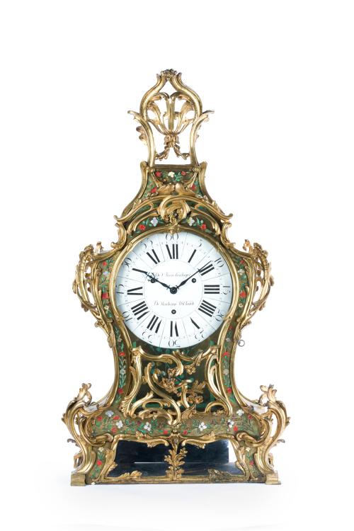 Importante reloj cartel Luis XV, Francia, S. XVIIIEn bron