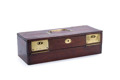 Caja joyero de viaje victoriana, Inglaterra, finales S.XIX.