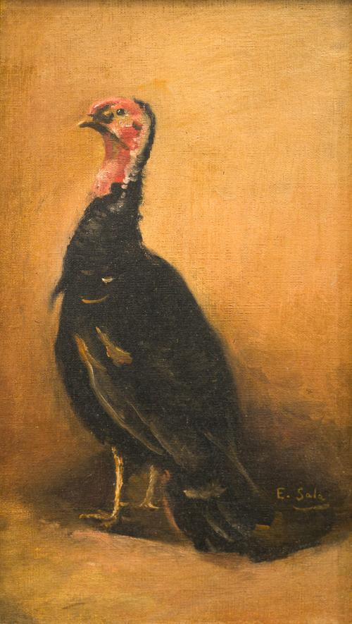 EMILIO SALA (Alcoy, 1850 - Madrid, 1910), Ave, Óleo sobre t