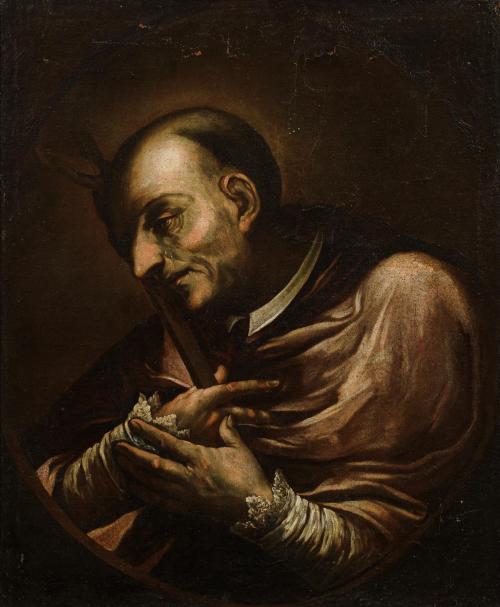 291   -  <p><span class="object_author">SEGUIDOR DE DANIELE CRESPI ( Busto, 1598 - Milán, 1630) - San Carlos Borromeo<br/></span></p>