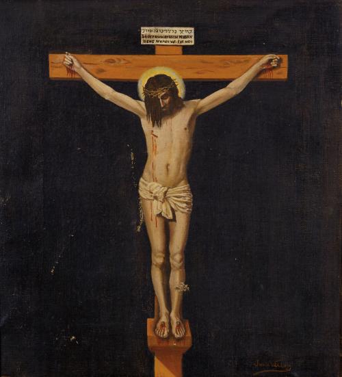 361   -  <p><span class="object_author">JUAN VALLEJO (Burgos, 1949 - Madrid, 2023) - Cristo en la cruz</span></p>