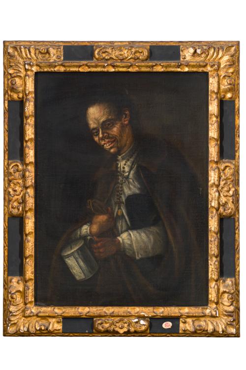 ESCUELA ITALIANA. Segunda mitad del siglo XVII, Mendigo pid