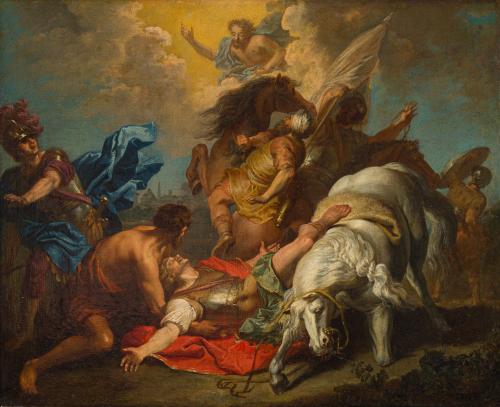 ESCUELA FLAMENCA.  Siglo XVII, Conversión de San Pablo, Óle