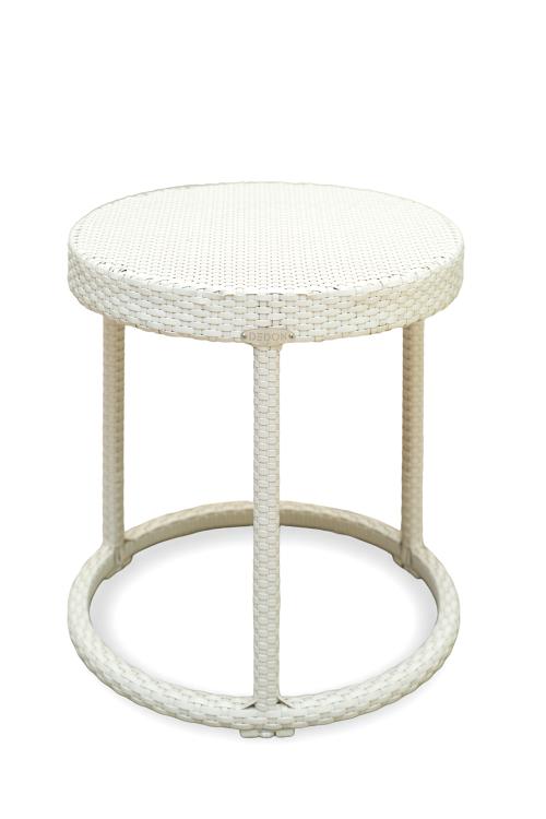 Mesita de la firma Dedon modelo "zofa" En fibra de hularo