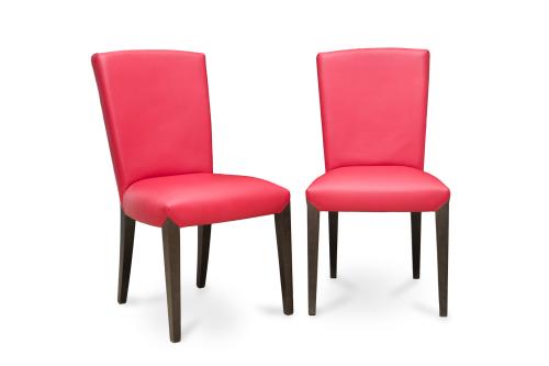 Pareja de sillas de la firma Bizzarri.Estructura en mader