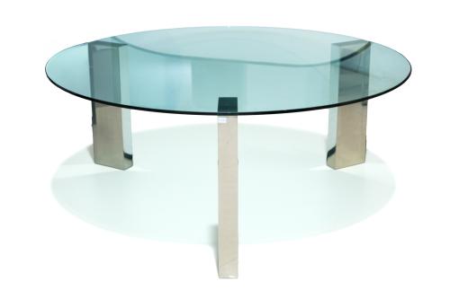 PIERO LISSONI /1956) para PORRO.Mesa modelo "Beam glass t
