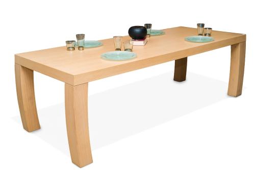 CAPPELLINI.Mesa de comedor modelo "Isole" en madera de ro