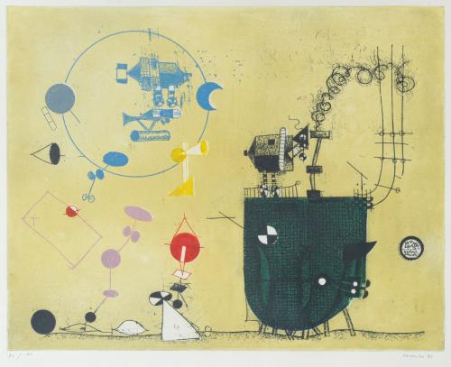 ANTONIO LORENZO (Madrid, 1922- 2009), Sin título, Litografía