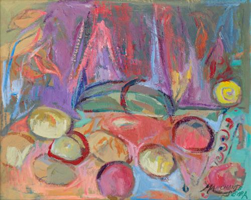 YOLANDA MARCHANTE SERRA (Madrid, 1964), Bodegón de kiwis, Ó