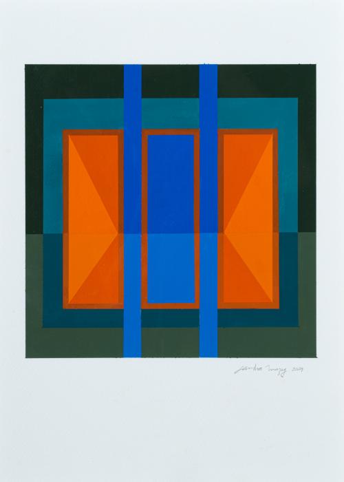 SANDRA MAZOY (Ciudad de México,1975), Luz y sombra, Gouache