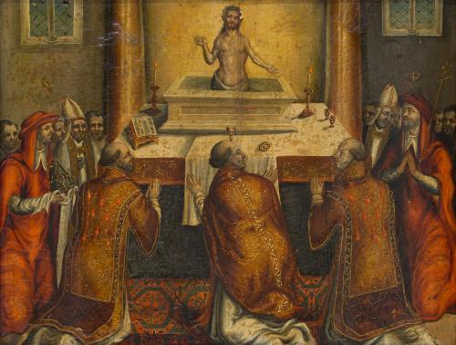 ESCUELA ESPAÑOLA. Segunda mitad del siglo XVI, Misa de San 