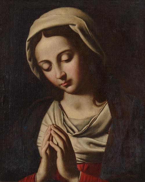 286   -  <p><span class="object_author">ATRIBUIDO A GIOVANNI BATISTA SALVI IL SASSOFERRATO  (Roma, 1609 - 1685) - Virgen en oración </span></p>