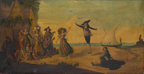 ESCUELA ESPAÑOLA. Primeras decádas del siglo XIX, Fiesta en