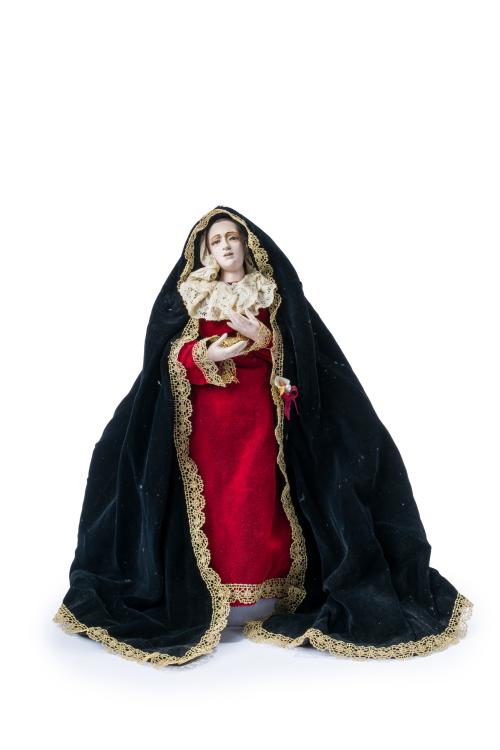 ESCUELA ESPAÑOLA. Siglo XIX, Virgen de capipota, Cabeza y