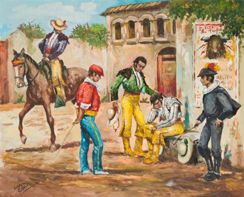 685   -  <p><span class="object_author">JOSÉ LÓPEZ CANITO (Madrid, 1942-2015) - Tras la corrida</span></p>