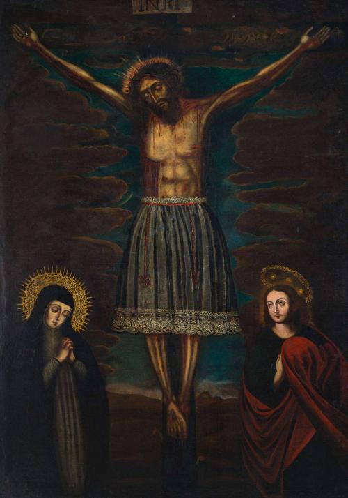 297   -  <p><span class="object_author">ESCUELA COLONIAL (Escuela del Perú). Siglo XIX - Cristo de los temblores</span></p>