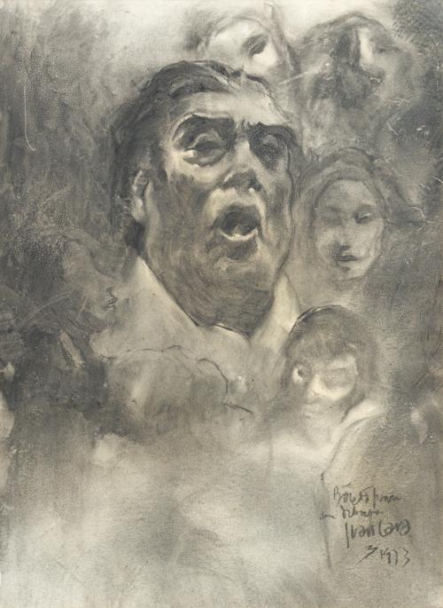 JUAN BARBA (Madrid, 1915-1982), Manolo Caracol, Carboncillo