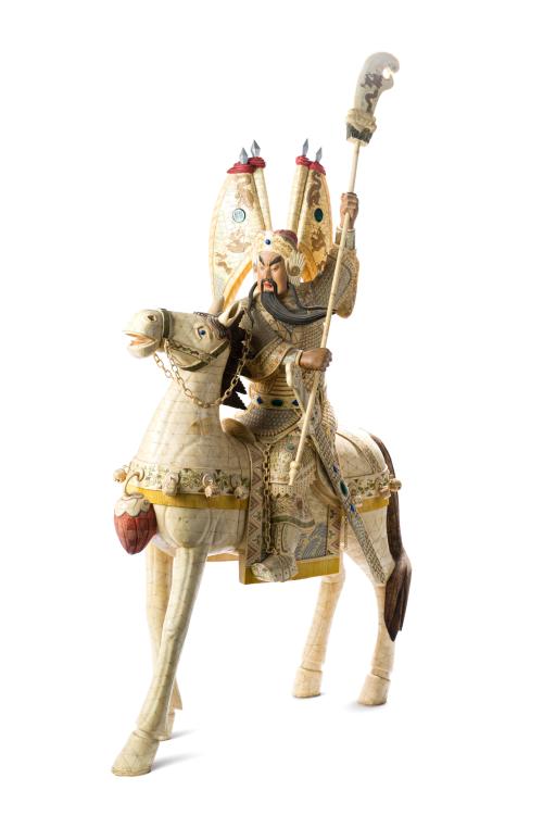 ESCUELA CHINA C.1900.Gran figura representando un general